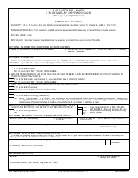 Document preview: DD Form 2769 Application for Annuity Certain Military Surviving Spouses