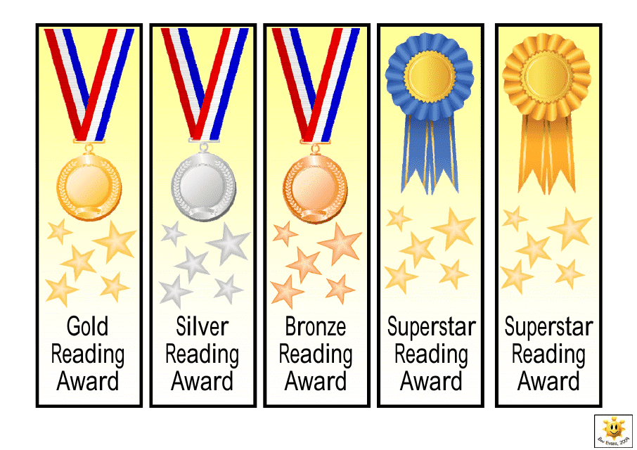 Reading Award Templates