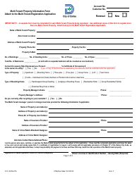 Form CCS-FRM-274 Multi-Tenant Registration Application and Renewal - City of Dallas, Texas, Page 2