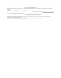 Application for Determination of Civil Indigent Status - Florida, Page 2