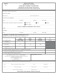 Document preview: Form SLT-5 Sanitary Landfill Tax Return - New Jersey