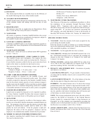 Form SLT-5 Sanitary Landfill Tax Return - New Jersey, Page 2