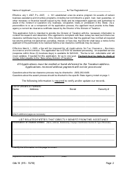 Form GTB-10 Application for Tax Clearance - Business Assistance and Incentives - New Jersey, Page 2