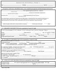 Form DMA-5106 &quot;Medicaid Pace Program Referral&quot; - North Carolina