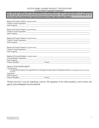 Form DSS-5159 Foster Home Change Request Application - North Carolina, Page 4