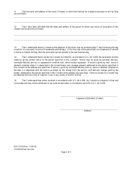 Form DSS-5190 Consent to Adoption by Parent Who Is Not the Stepparent&#039;s Spouse (Stepparent Adoption) - North Carolina, Page 2