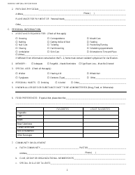 Form 4207 Resident Register Form - North Carolina, Page 2