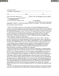 Home Inspection Contract Form