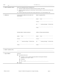Official Form 401 Chapter 15 Petition for Recognition of a Foreign Proceeding, Page 2