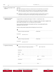 Official Form 401 Chapter 15 Petition for Recognition of a Foreign Proceeding, Page 3
