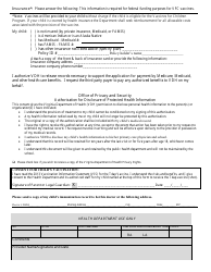 Student Tdap Vaccination Consent Form - Chesterfield County, Virginia, Page 2
