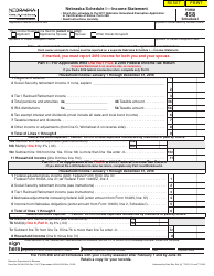 Form 458 Schedule I Income Statement - Nebraska