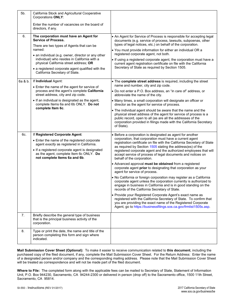 Form Si 550 Fill Out Sign Online And Download Fillable Pdf California Templateroller 7891