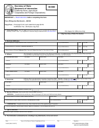Form SI-550 Statement of Information - California, Page 6