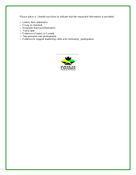 Application Form for Scholarship - Jamaican Canadian Association - Canada, Page 2