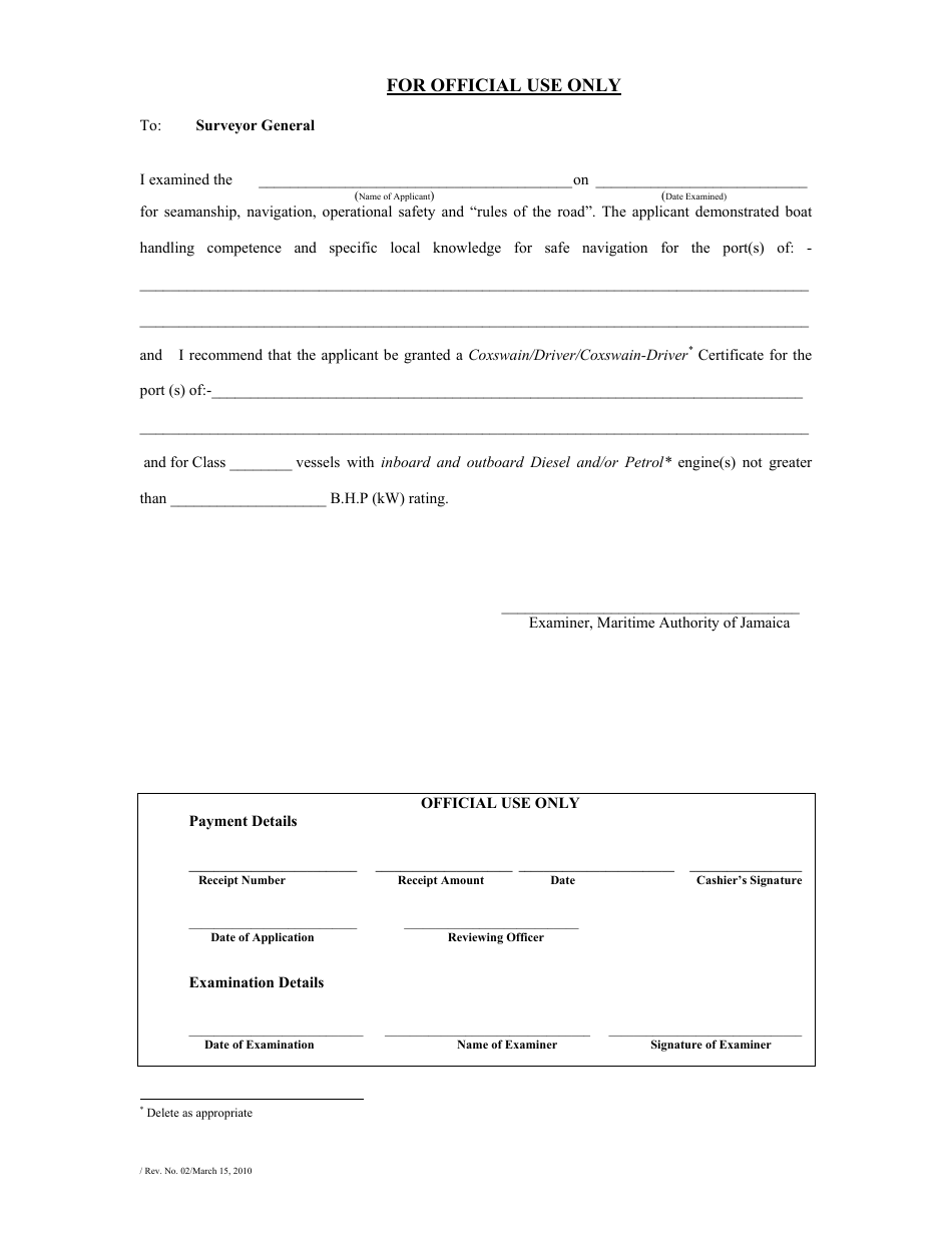 Form 3 - Fill Out, Sign Online and Download Printable PDF, Jamaica ...