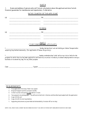 Indian Visa Application Form - High Commission of India, Victoria-Mahe, Seychelles, Page 2