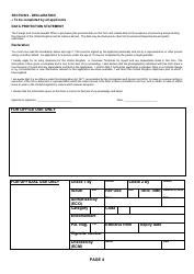 Form VAF5 &quot;Visa Application Form for Overseas Territory - Cayman Islands Visa Office, Kingston, Jamaica&quot; - United Kingdom, Page 4