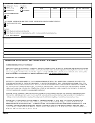 Form DS-3026 Medical History and Physical Examination Worksheet, Page 3