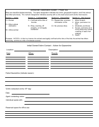 Form 14072 &quot;Official Indiana Animal Bites Report&quot; - Indiana, Page 2