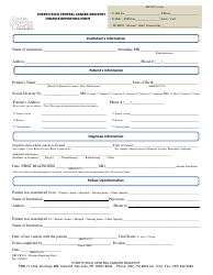 &quot;Hospice Reporting Form - Puerto Rico Central Cancer Registry&quot;