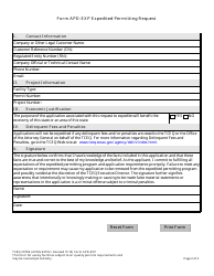 Form apd-exp Expedited Permitting Request - Texas, Page 2