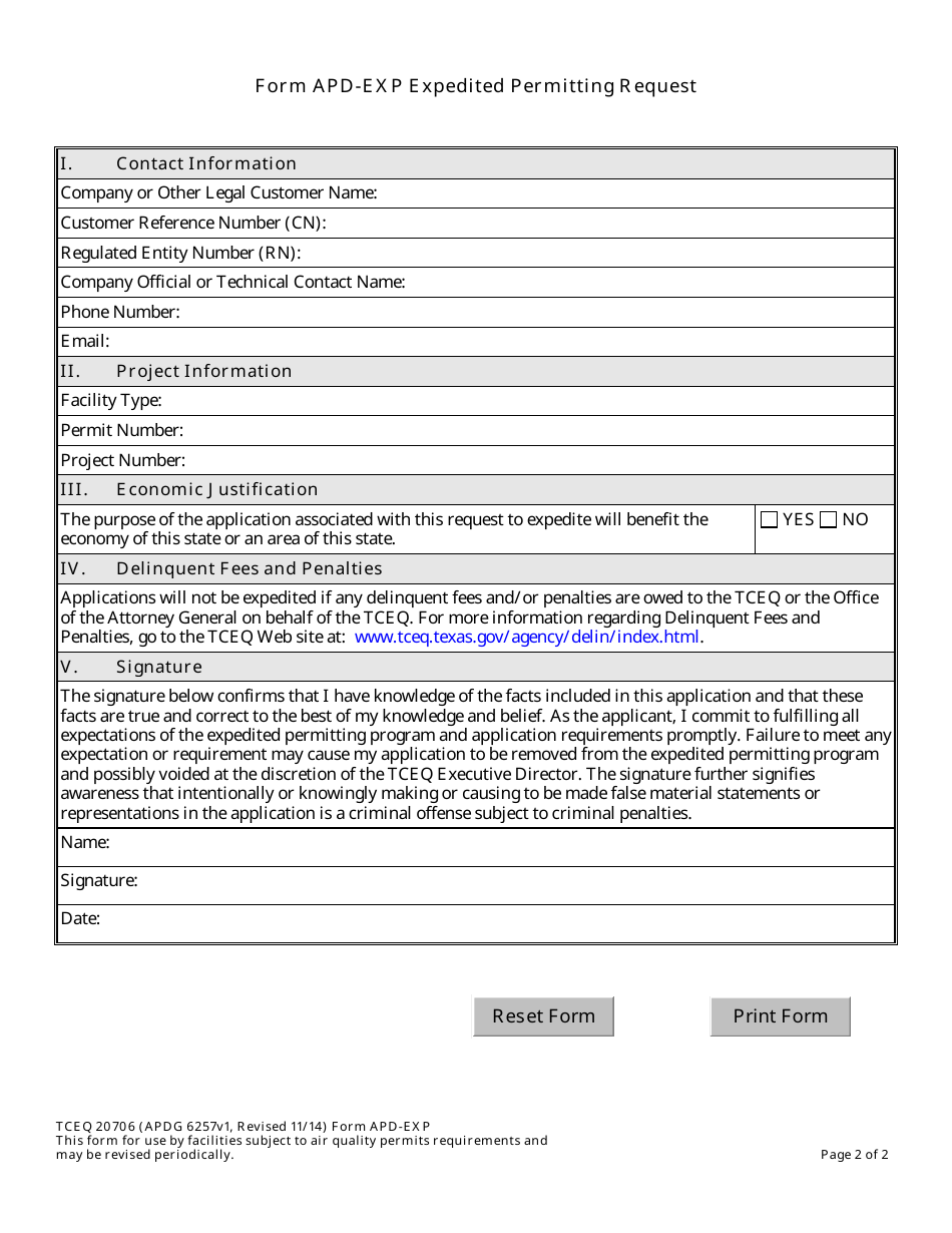 Form apd-exp - Fill Out, Sign Online and Download Fillable PDF, Texas ...