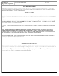 FEMA Form 119-25-2 &quot;General Admissions Application Short Form&quot;, Page 2