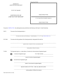 Document preview: Form MLPA-6 Certificate of Limited Partnership - Maine