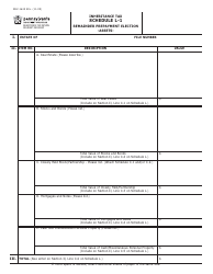 Document preview: Form REV-1645 Schedule L-1 Remainder Prepayment Election - Assets - Pennsylvania