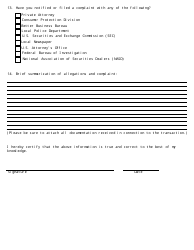 Complaint Form - New Hampshire, Page 3