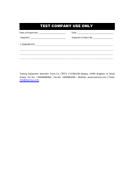 Inspection Request Form - Test - Saudi Arabia, Page 2
