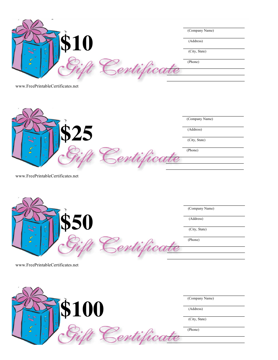 Mary Kay Gift Certificates Free Template - Infoupdate.org