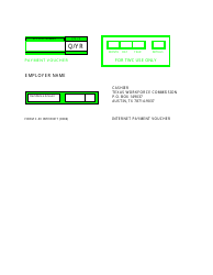 Document preview: Form C-3V Payment Voucher - Texas