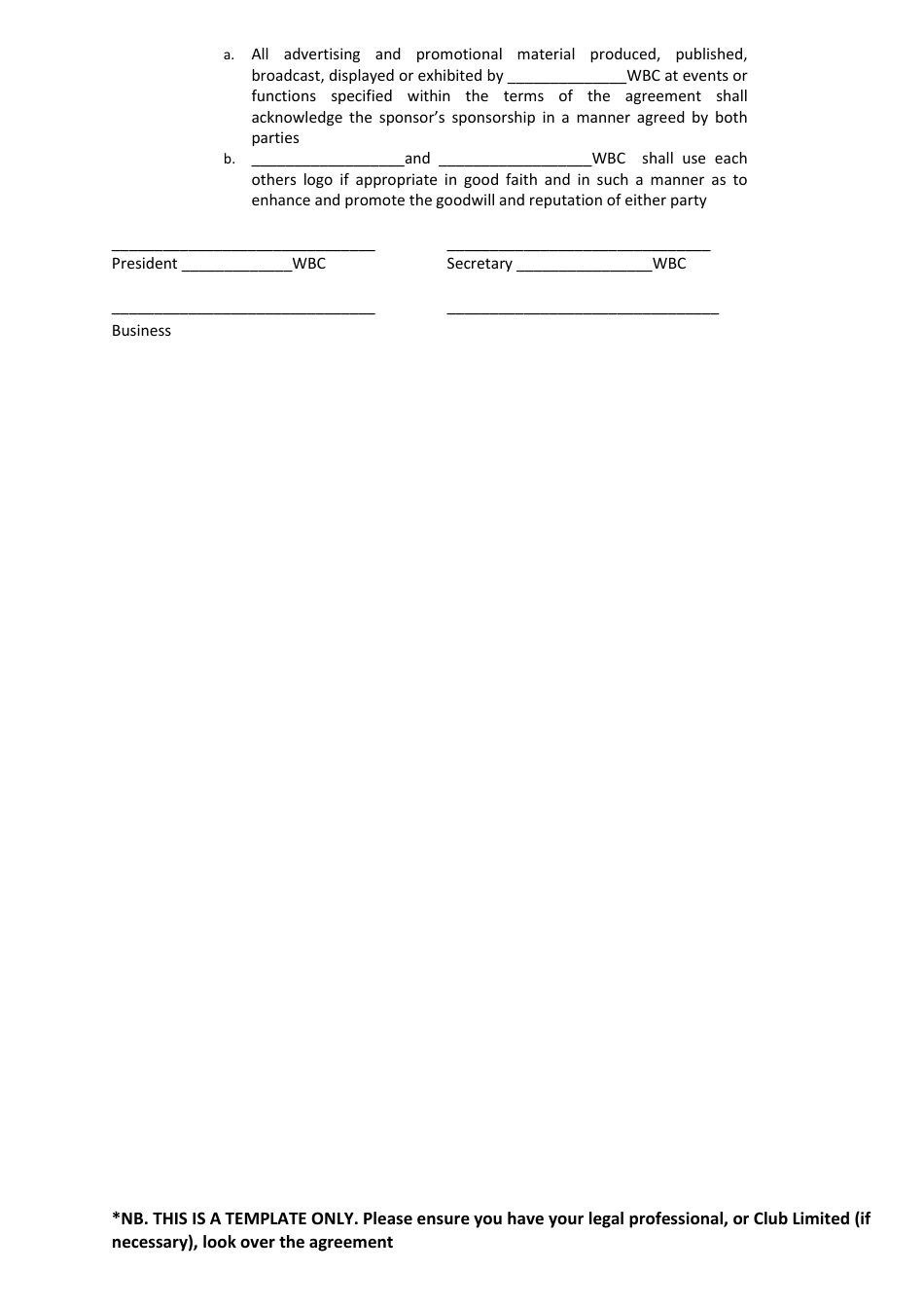 Womens Bowling Club Sponsorship Proposal Template, Page 5