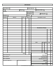 Document preview: Job Invoice Template