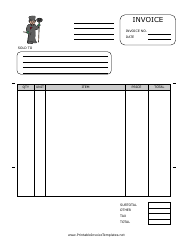 Document preview: Chimneysweep Invoice Template