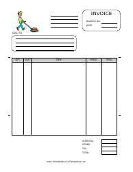 Document preview: Floor Service Invoice Template