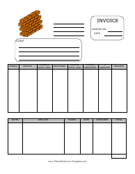 Document preview: Building Invoice Template