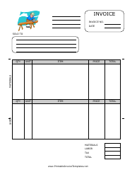 Document preview: Repairs Invoice Template