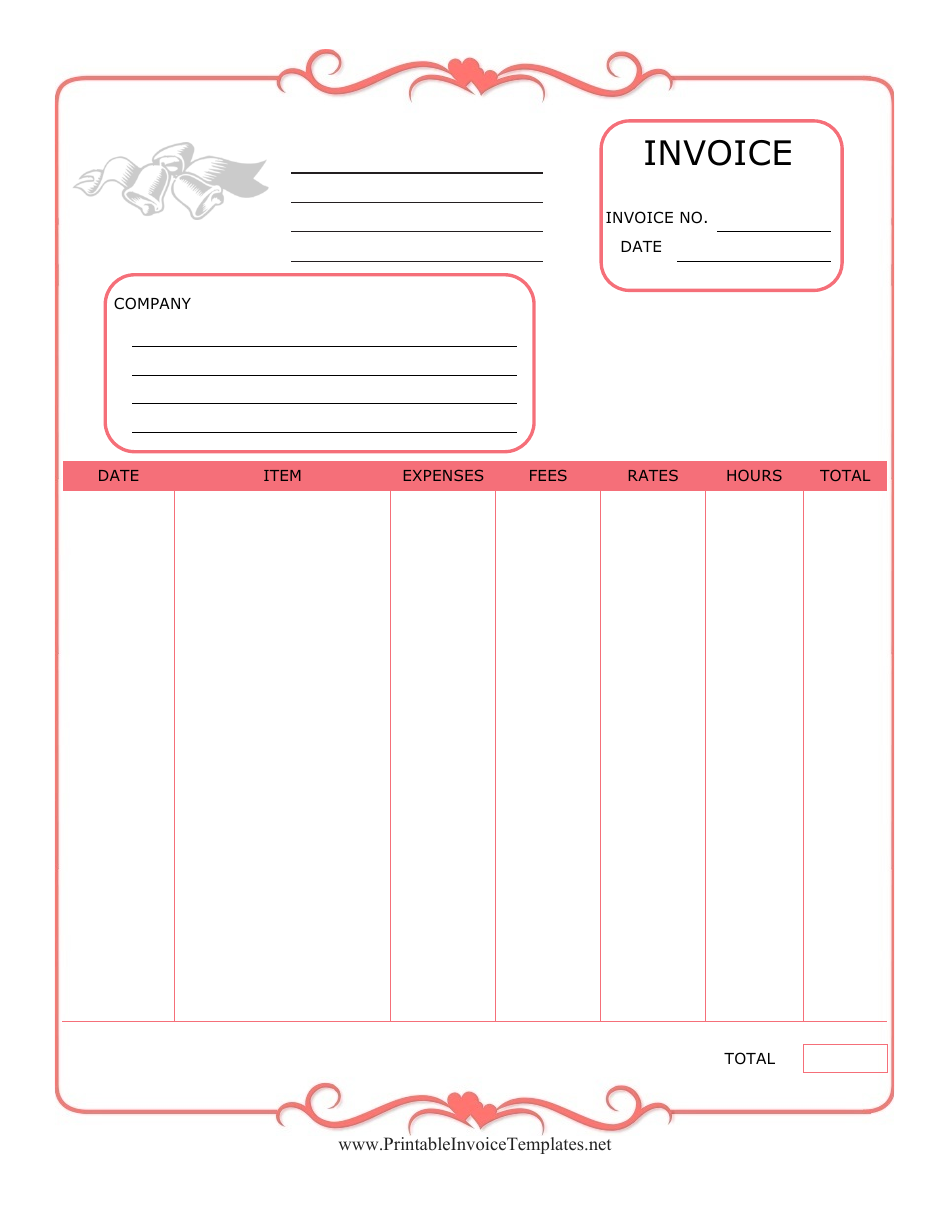 Invoice Template - Vertical Orientation, Page 1