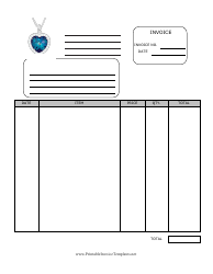 Document preview: Jewelry Invoice Template