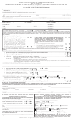Application Form for Examination or Employment - Ontario County, New York