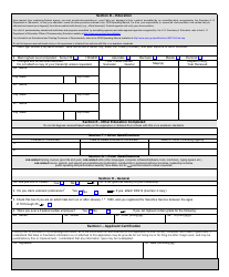 NAF Employment Application Form, Page 3