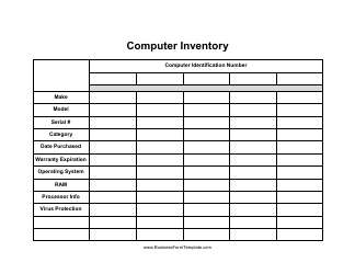Document preview: Computer Inventory Template - Ten Points
