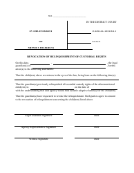 Document preview: Revocation of Relinquishment of Custodial Rights Agreement Template