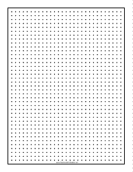 Document preview: Black 0.25 Inch Dot Graph Paper Template