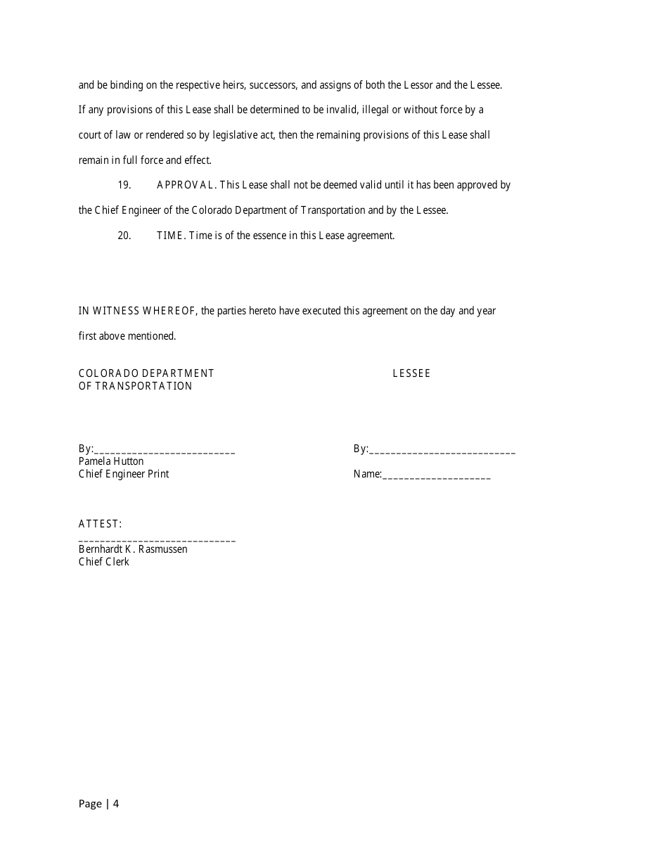 Colorado Mobile Home, House, Or Space Lease Agreement Form - Fill Out 