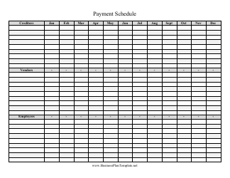 Payment Schedule Template