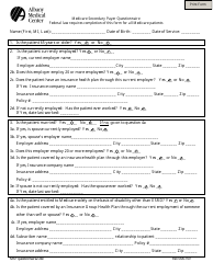 Document preview: Medicare Secondary Payer Questionnaire Template - Albany Medical Center